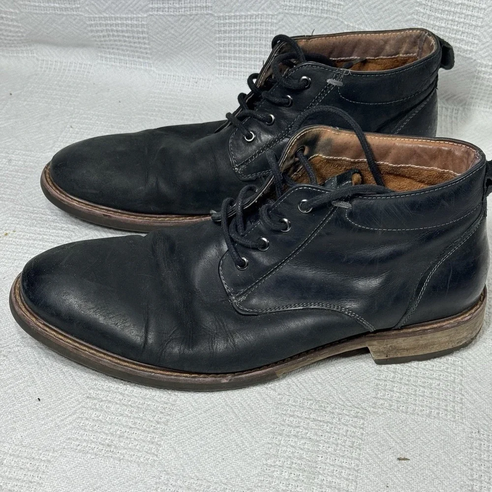 Florsheim Lodge Men's Plain Toe Chukka Black Boot Size 9‎